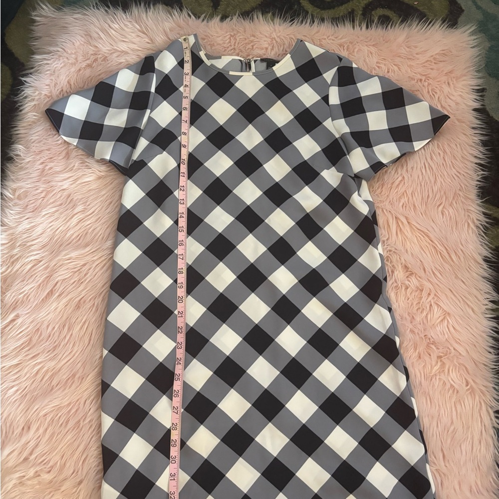 Ann Taylor Monochrome Plaid Dress